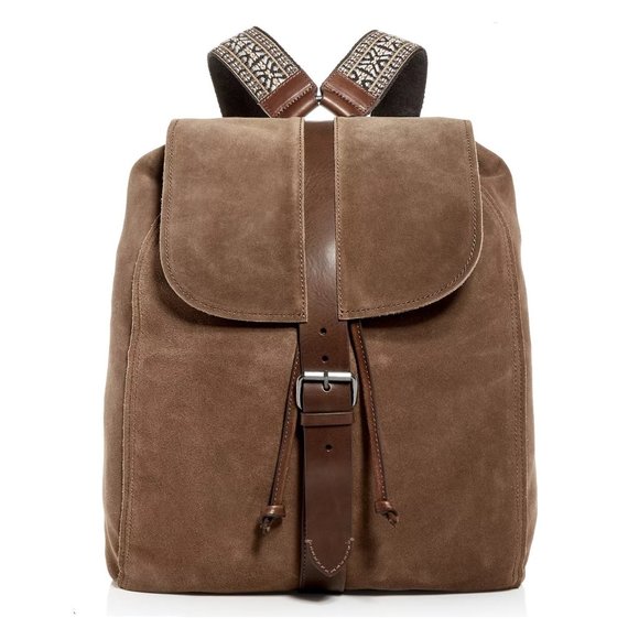 mens suede backpack